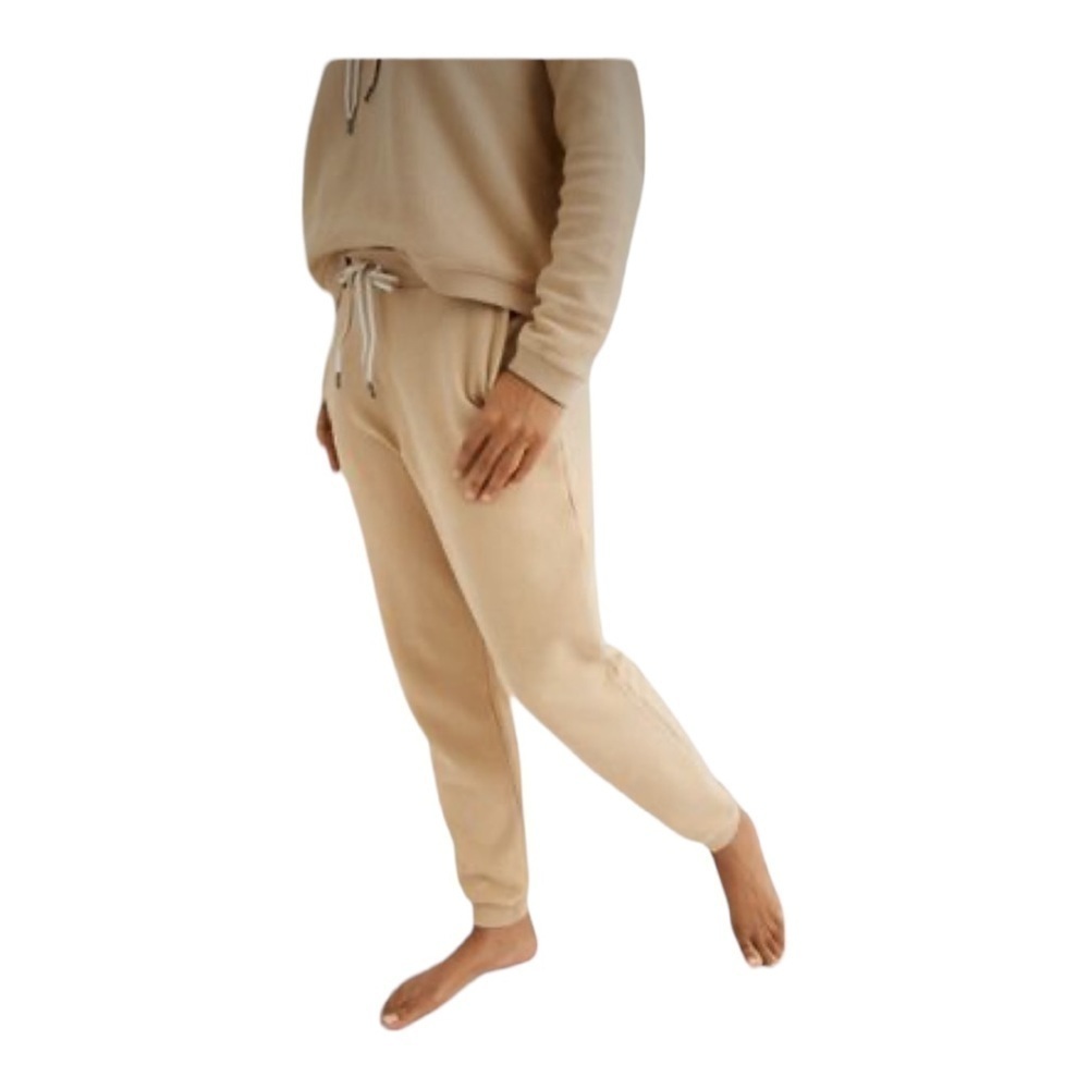 Aerie Love Corded Ribbed Tan Athletic Joggers - Size Large